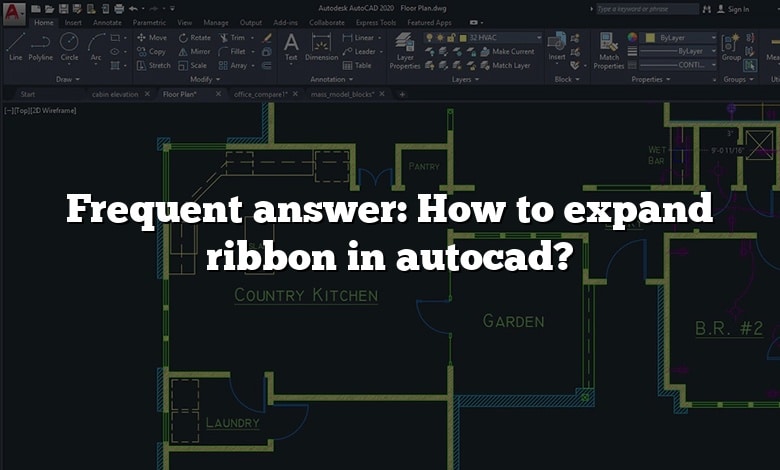 Frequent answer: How to expand ribbon in autocad?