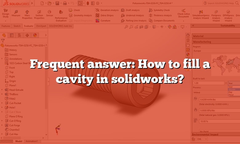 Frequent answer: How to fill a cavity in solidworks?