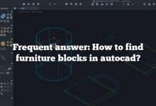 Frequent answer: How to find furniture blocks in autocad?