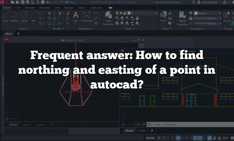 Frequent answer: How to find northing and easting of a point in autocad?