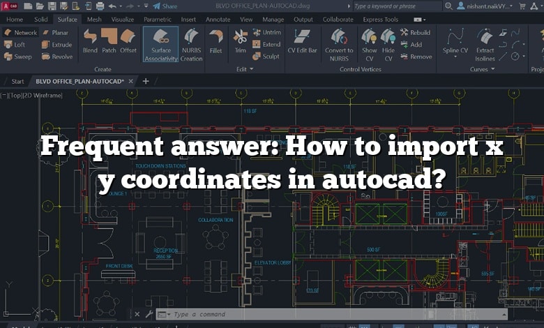 Frequent answer: How to import x y coordinates in autocad?