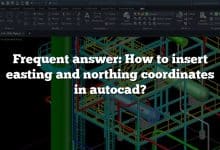 Frequent answer: How to insert easting and northing coordinates in autocad?