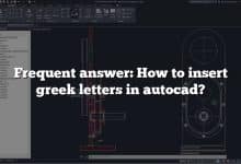 Frequent answer: How to insert greek letters in autocad?