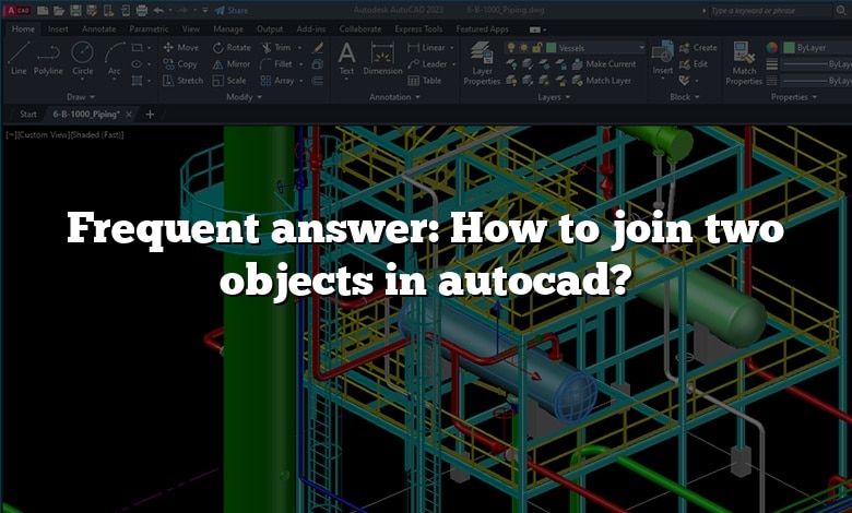 Frequent answer: How to join two objects in autocad?