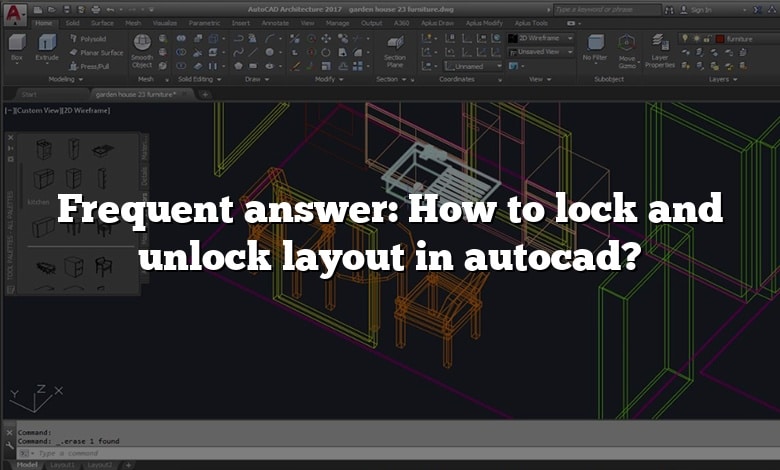 Frequent answer: How to lock and unlock layout in autocad?
