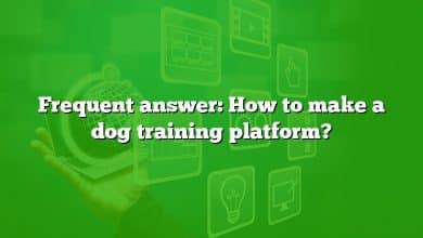 Frequent answer: How to make a dog training platform?