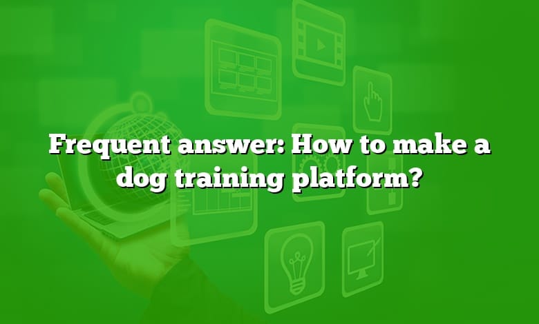 Frequent answer: How to make a dog training platform?