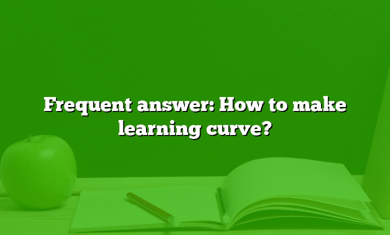 Frequent answer: How to make learning curve?