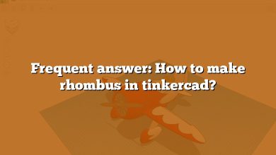 Frequent answer: How to make rhombus in tinkercad?