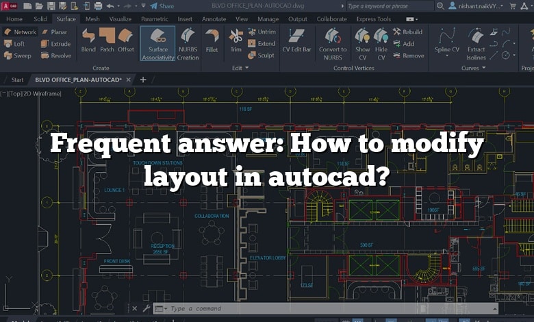 Frequent answer: How to modify layout in autocad?