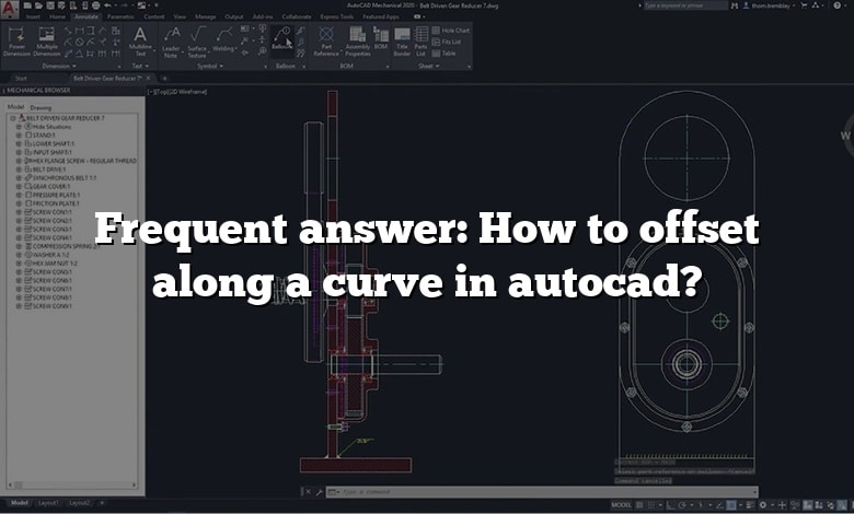 Frequent answer: How to offset along a curve in autocad?
