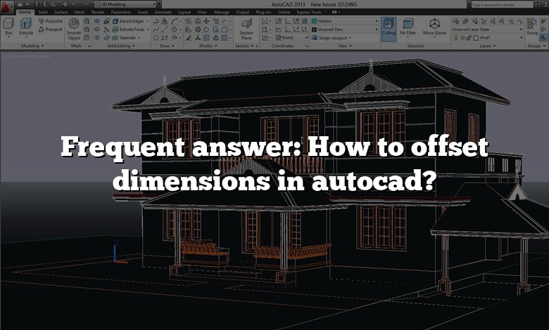 Frequent answer: How to offset dimensions in autocad?