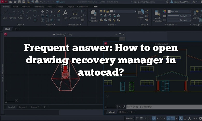 Frequent answer: How to open drawing recovery manager in autocad?