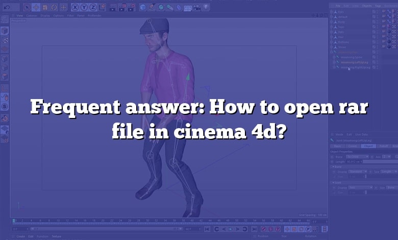 Frequent answer: How to open rar file in cinema 4d?