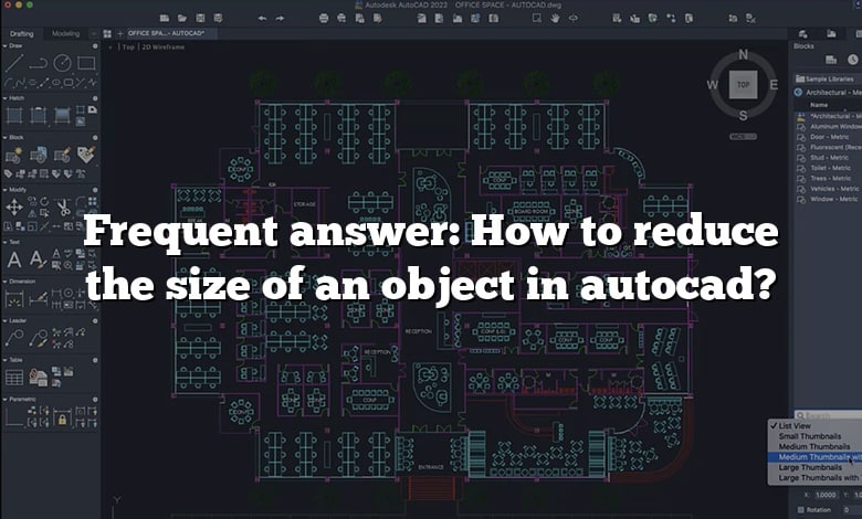 Frequent answer: How to reduce the size of an object in autocad?