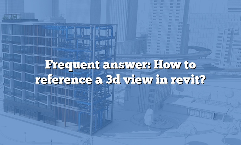 Frequent answer: How to reference a 3d view in revit?