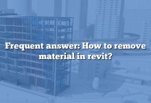 Frequent answer: How to remove material in revit?