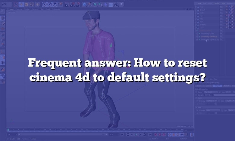 Frequent answer: How to reset cinema 4d to default settings?