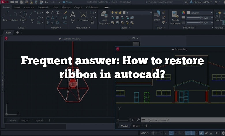Frequent answer: How to restore ribbon in autocad?