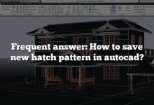 Frequent answer: How to save new hatch pattern in autocad?