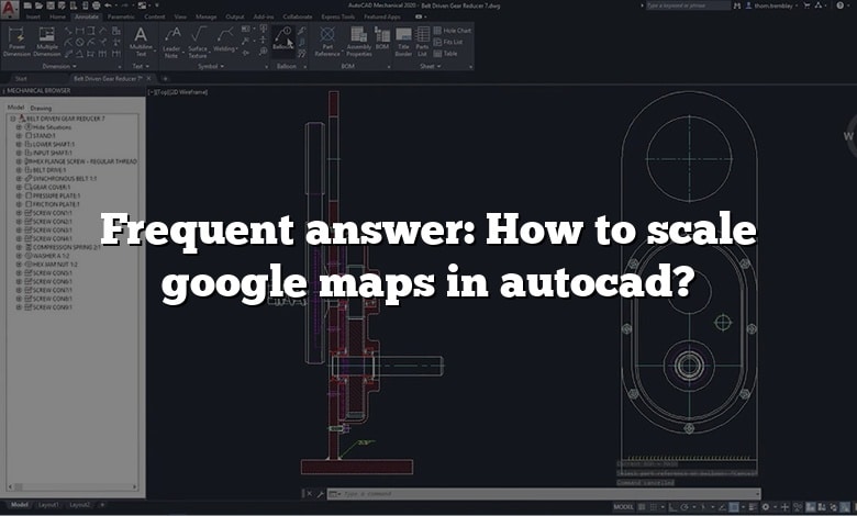 Frequent answer: How to scale google maps in autocad?