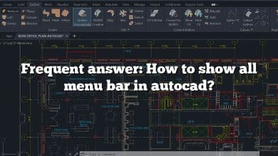 Frequent answer: How to show all menu bar in autocad?