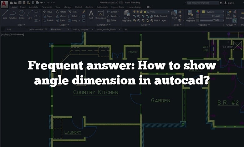 Frequent answer: How to show angle dimension in autocad?