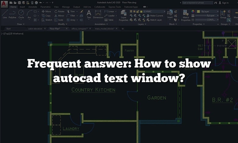 Frequent answer: How to show autocad text window?