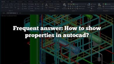 Frequent answer: How to show properties in autocad?