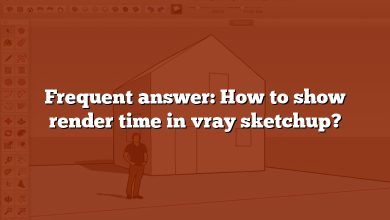 Frequent answer: How to show render time in vray sketchup?