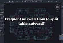 Frequent answer: How to split table autocad?