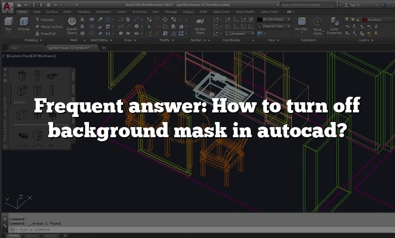Frequent answer: How to turn off background mask in autocad?