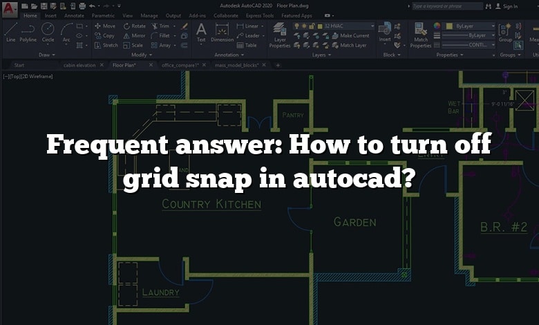 Frequent answer: How to turn off grid snap in autocad?