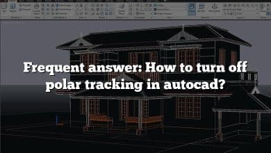 Frequent answer: How to turn off polar tracking in autocad?