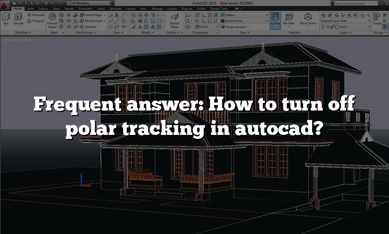 Frequent answer: How to turn off polar tracking in autocad?