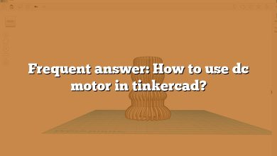 Frequent answer: How to use dc motor in tinkercad?