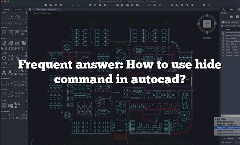 Frequent answer: How to use hide command in autocad?