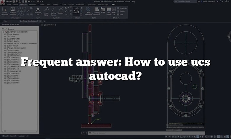 Frequent answer: How to use ucs autocad?