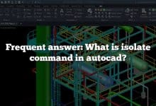 Frequent answer: What is isolate command in autocad?