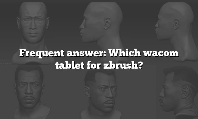 Frequent answer: Which wacom tablet for zbrush?