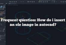 Frequent question: How do i insert an ole image in autocad?
