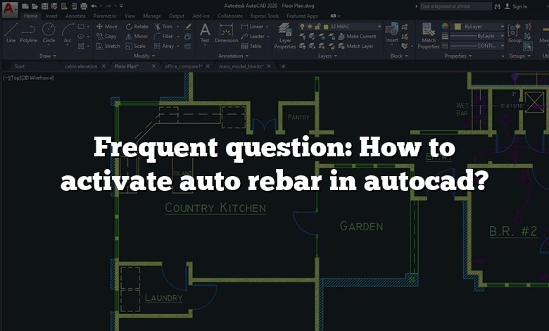 Frequent question: How to activate auto rebar in autocad?