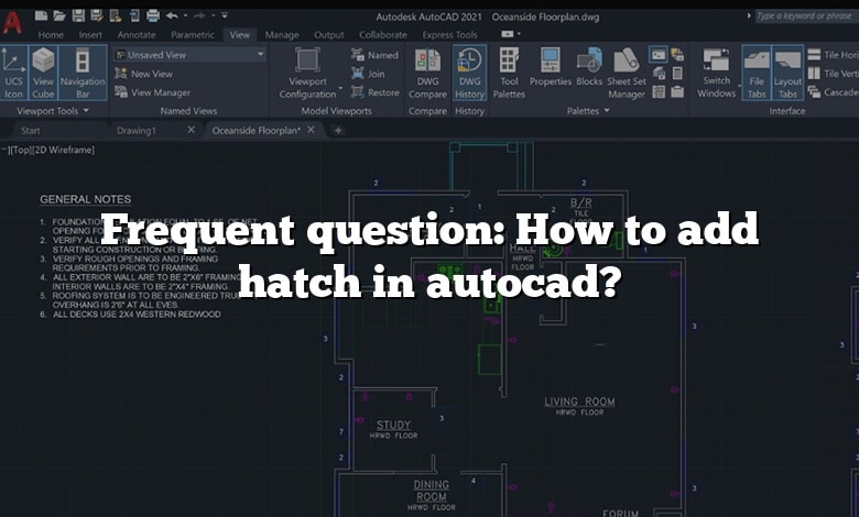 Frequent question: How to add hatch in autocad?