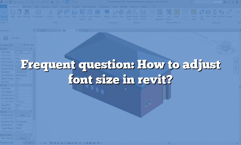 Frequent question: How to adjust font size in revit?