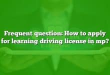Frequent question: How to apply for learning driving license in mp?