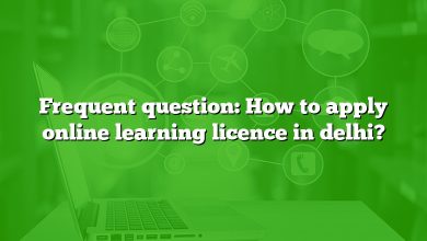 Frequent question: How to apply online learning licence in delhi?