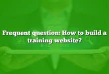 Frequent question: How to build a training website?