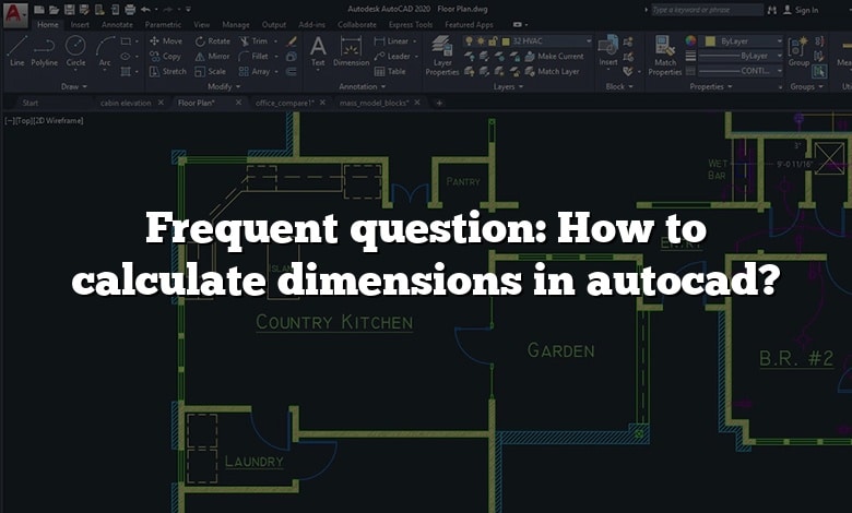 Frequent question: How to calculate dimensions in autocad?