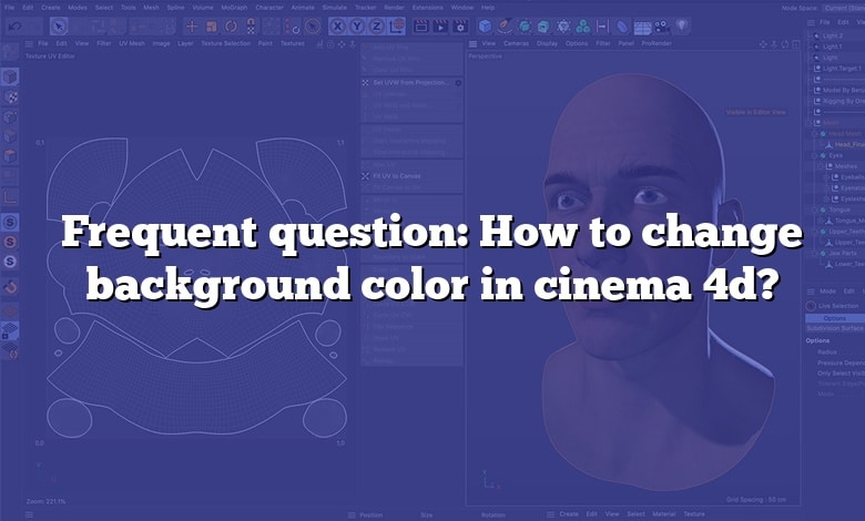 Frequent question: How to change background color in cinema 4d?