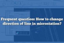 Frequent question: How to change direction of line in microstation?